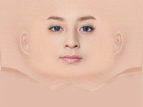 Głowa Tomomi Itano - No Hair - Głowa Low Poly do gry Model 3D