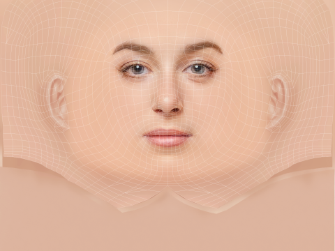 Victoria Guerra Head - No Hair - Low poly head for game Model 3D