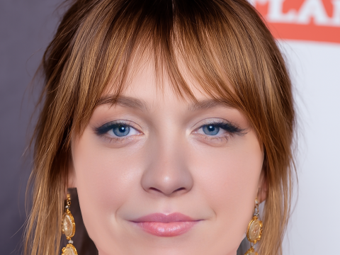 Abby Elliott Head - 无头发 - 低聚游戏头 3D 模型