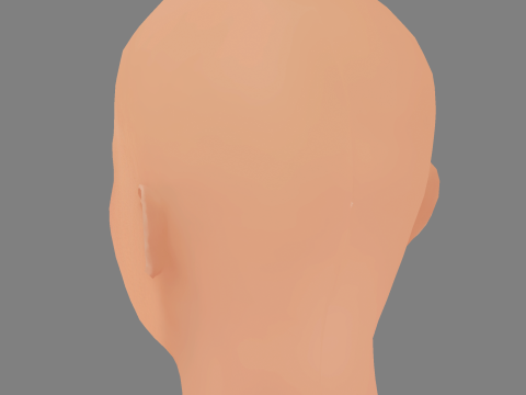 Addison Rae Head - No Hair - Low poly head for game 3D Model