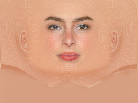 Addison Rae Head - No Hair - Low poly head for game 3D Model