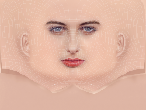 Agnieszka Kotlarska Head - No Hair - Low poly head for game 3D Model