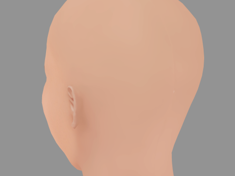 Głowa America Ferrera - No Hair - Głowa Low Poly do gry Model 3D