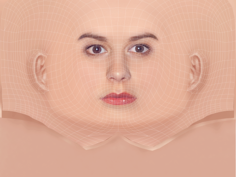 Cabeza de Anna Paquin - Sin pelo - Cabeza de baja poli para juego Modelo 3D