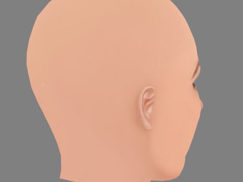 Annabelle Wallis Head - No Hair - Low poly head for game 3D Model