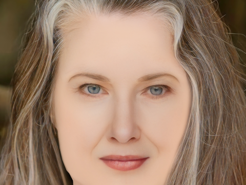 Annette O Toole Head - 无头发 - 游戏用低聚头 3D 模型