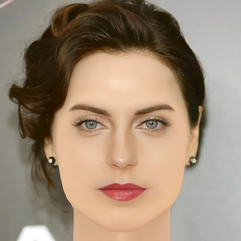 Antje Traue Head - Saçsız - Oyun için düşük poli kafa 3D Model .c4d .max .obj .3ds .fbx .stl .blend 