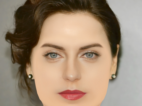 Antje Traue Head - No Hair - Low poly голова для гри 3D Модель
