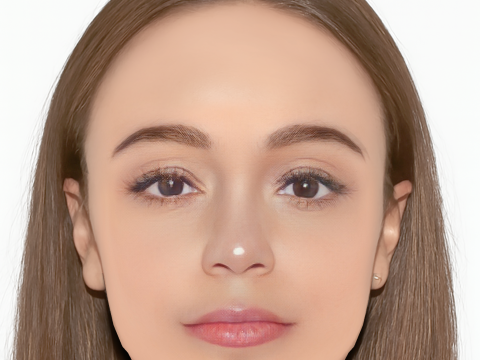 Ashley Madekwe ヘッド - 髪なし - ゲーム用の低ポリヘッド 3Dモデル