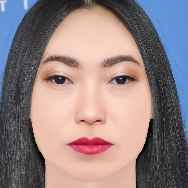 Awkwafina Head - No Hair - Low poly head for game 3D Model .c4d .max .obj .3ds .fbx .stl .blend 
