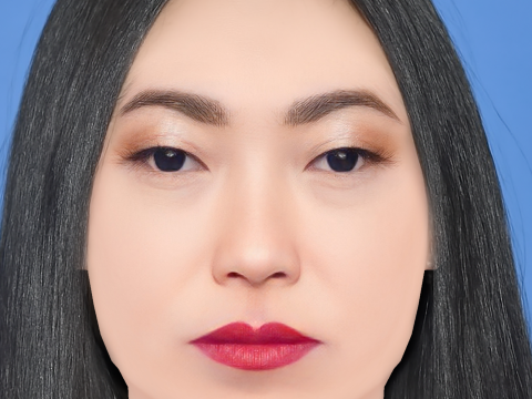 Awkwafina Head - No Hair - Low poly head for game 3D Model