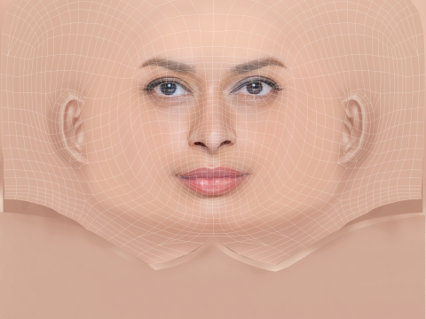 Ayesha Dharker Head - No Hair - Low poly head for game 3D Model
