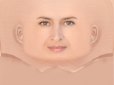 Голова Bahia Haifi — без волос — низкополигональная голова для игры 3D Модель