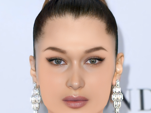 Bella Hadid Head - Sem cabelo - Cabeça baixa poli para jogo Modelo 3D