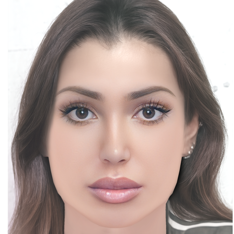 Bianca Censori Head - No Hair - Low poly head for game 3D Model .c4d .max .obj .3ds .fbx .stl .blend 