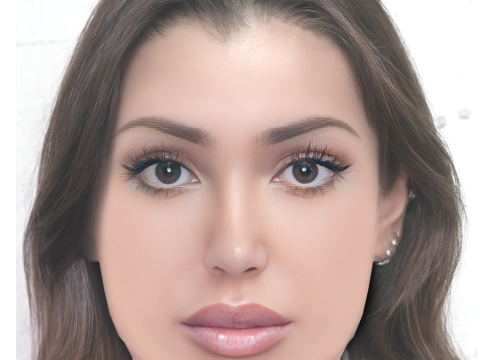 Bianca Censori-Kopf – ohne Haare – Low-Poly-Kopf für Spiele 3D Modell