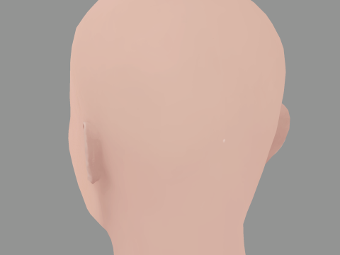 Bianca Censori Head - No Hair - Low poly head for game 3D Model
