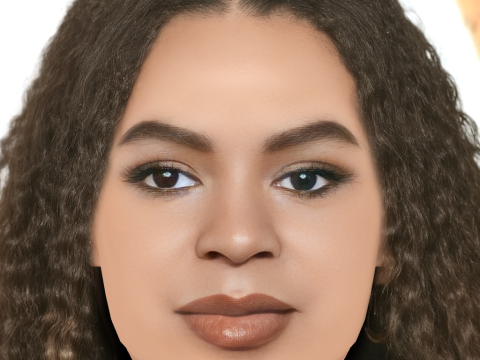 Głowa Cartera Blue Ivy - bez włosów - Głowa Low Poly do gry Model 3D