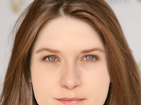 Testa di Bonnie Wright - Senza capelli - Testa in poliestere bassa per il gioco Modello 3D