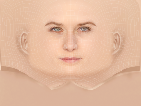 Bonnie Wright Head - No Hair - Low poly head for game 3D Model
