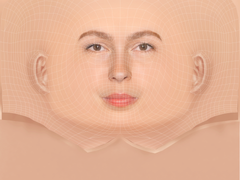 Brittany Allen Head - Sin pelo - Cabeza de baja poli para juego Modelo 3D