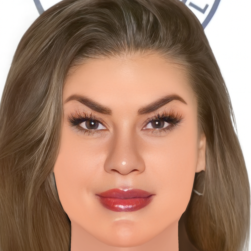 Brittany Cartwright Head - Tanpa Rambut - Kepala poli rendah untuk permainan Model 3D .c4d .max .obj .3ds .fbx .stl .blend 