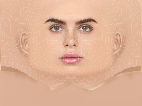 Brooks Nader Head - Sin pelo - Cabeza de baja poli para juego Modelo 3D