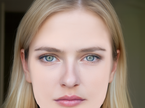 Camille Razat Head - No Hair - Low poly head for game 3D Model