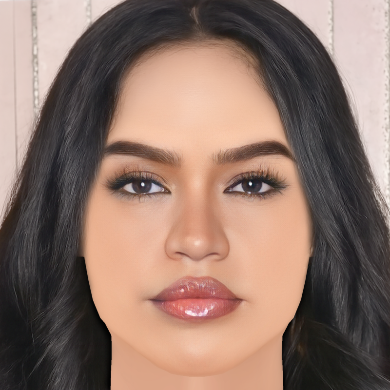 Cassie Ventura 헤드 - 머리카락 없음 - 게임용 로우 폴리 헤드 3D 모델 .c4d .max .obj .3ds .fbx .stl .blend 