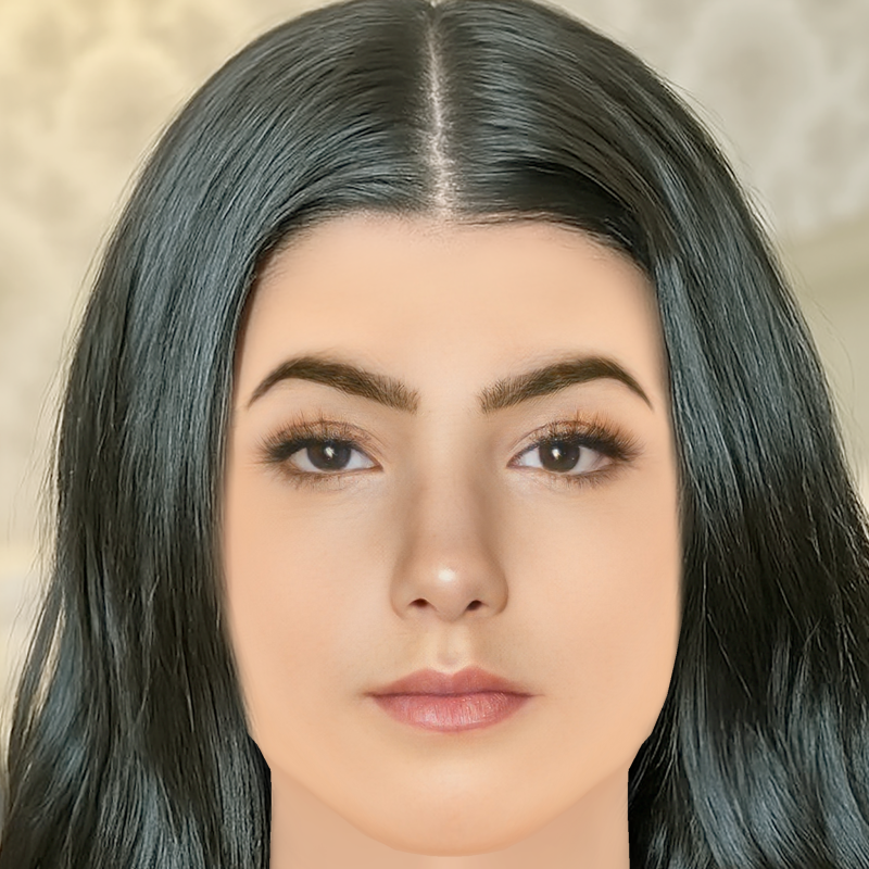 Charli D Amelio Head - No Hair - Low poly head for game 3D Model .c4d .max .obj .3ds .fbx .stl .blend 