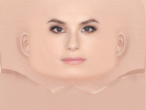 Charlotte Riley Head - Sem cabelo - Cabeça baixa poli para jogo Modelo 3D