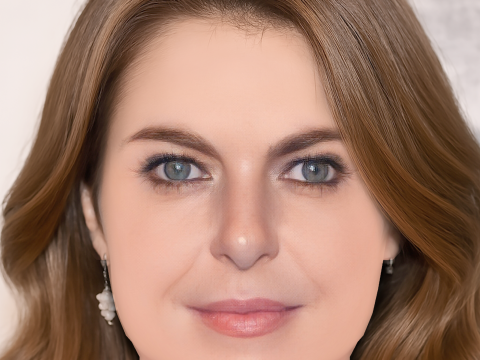 Claudia Gerini Head - No Hair - Low poly head for game 3D Model