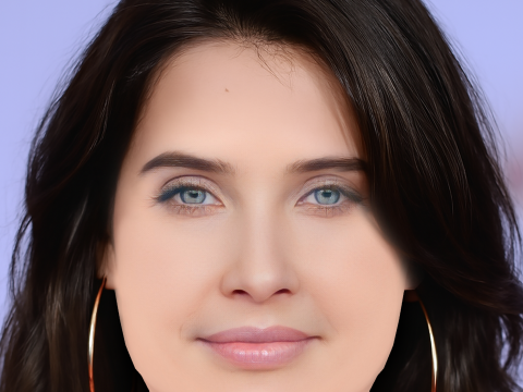 Cobie Smulders Head - No Hair - Low poly head for game 3D Model