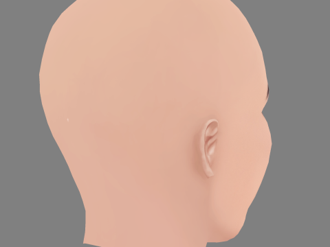 Cobie Smulders Head - No Hair - Low poly head for game 3D Model