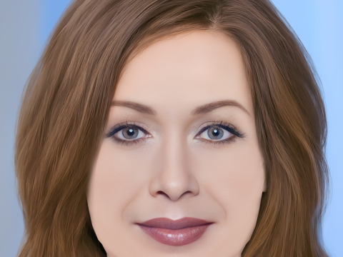 Connie Beauchamp Head - No Hair - Low poly head for game 3D Model