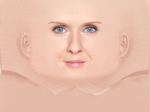 Голова Синтии Никсон - Без волос - Низкополигональная голова для игры 3D Модель