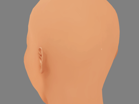 Da Vine Joy Randolph Head - No Hair - Low poly head for game 3D Model