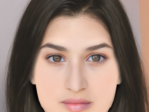 Dana Gaier Head - 无头发 - 低聚游戏头 3D 模型