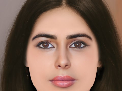 Daniella Pick Head - Senza capelli - Testa in polietilene bassa per il gioco Modello 3D