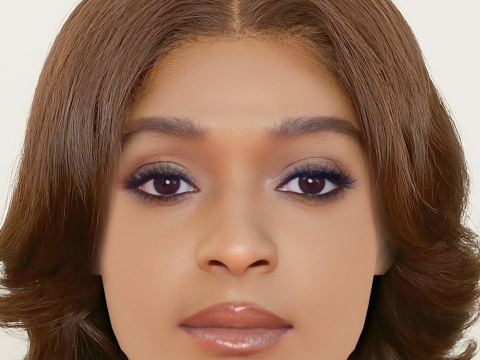 डोमिनिक थॉर्न हेड - नो हेयर - गेम के लिए लो पॉली हेड 3D मॉडल