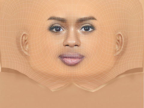 Dreezy Head - No Hair - Low poly head for game 3D Model