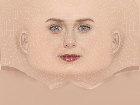 एलिजाबेथ ऑलसेन हेड - नो हेयर - गेम के लिए लो पॉली हेड 3D मॉडल