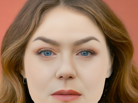 Emilie Dequenne Head - 无头发 - 游戏用低聚头 3D 模型