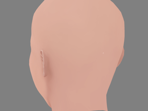 Emma Corrin Head - 无头发 - 游戏用低聚头 3D 模型