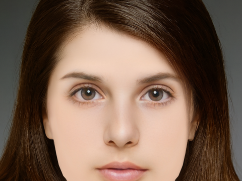 エマ ロックハート ヘッド - 髪なし - ゲーム用の低ポリ頭 3Dモデル