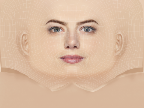 艾玛·斯通头 - 无头发 - 游戏用低聚头 3D 模型