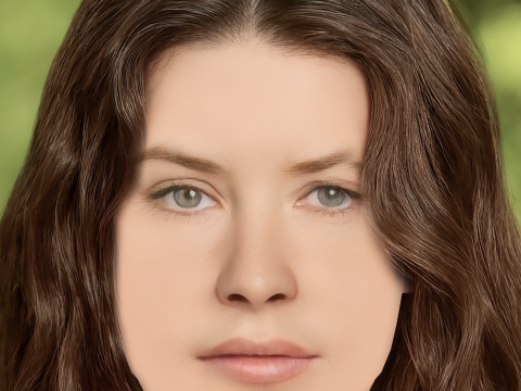 Głowa Evangeline Lilly - No Hair - Głowa Low Poly do gry Model 3D