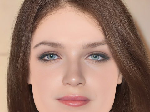 イブ・ヒューソン ヘッド - 髪なし - ゲーム用の低ポリ頭 3Dモデル