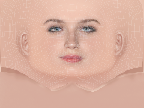 Eve Hewson Kafası - Saçsız - Oyun için düşük poli kafa 3D Model