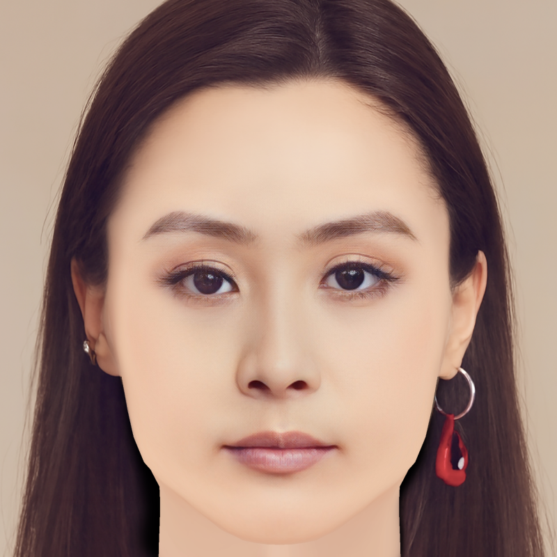 Głowa Fala Chen - Bez włosów - Głowa Low Poly do gry Model 3D .c4d .max .obj .3ds .fbx .stl .blend 